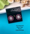AD Diamond Rose Gold And Silver Party Wear Butti And Tops Wholesale Shop In Surat
